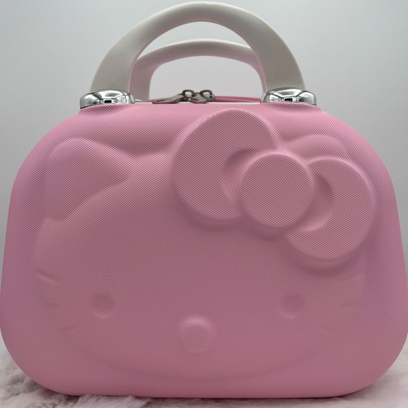 ⭐️  Hello Kitty Cosmetic Makeup Travel Carry On Hard Shell Bag  Case ⭐️ - Picture 1 of 9